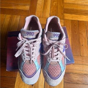 New Balance X Selehe Bembury  990v2 Pink Running Sneakers